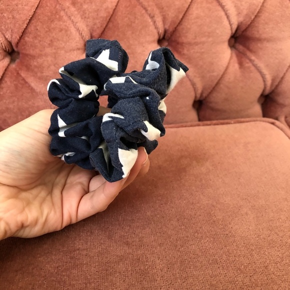 *Navy  Star Scrunchie - Picture 5 of 5